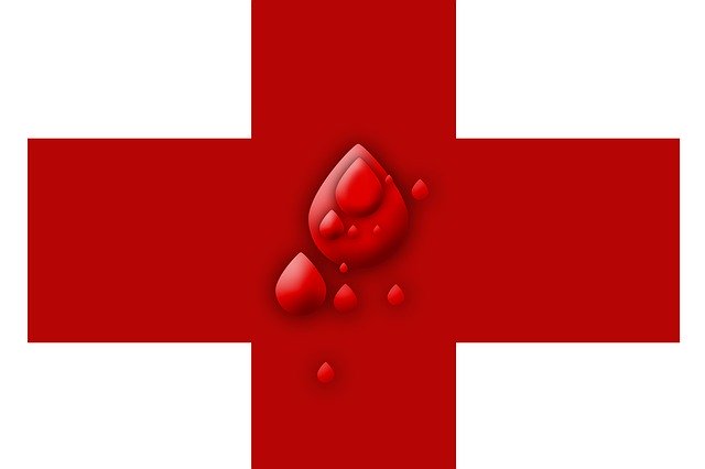 Free download Red Cross Blood Drip -  free illustration to be edited with GIMP free online image editor