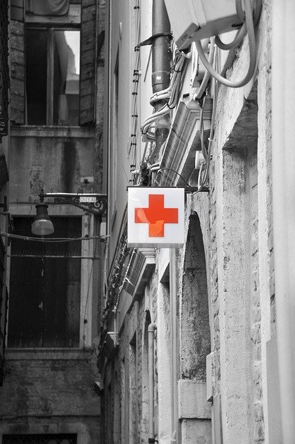 Free download Red Cross Venezia Venice -  free photo or picture to be edited with GIMP online image editor