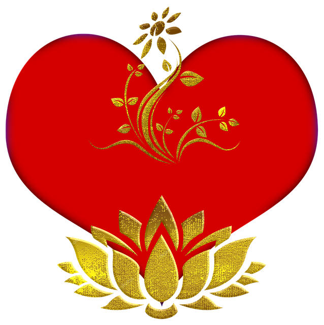 Free download Red Gold Love -  free illustration to be edited with GIMP free online image editor