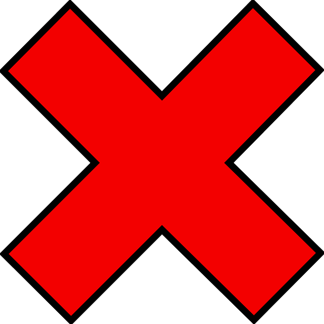 Free download Red Mark Cross - Free vector graphic on Pixabay free illustration to be edited with GIMP free online image editor