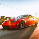 Red Nismo Nissan 350z Chrome Theme  screen for extension Chrome web store in OffiDocs Chromium