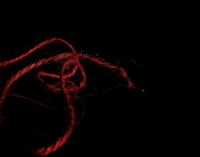 Free download Red Rope Thread -  free illustration to be edited with GIMP free online image editor