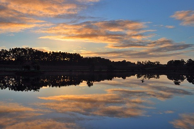 Free download Reflection Lake Sunrise -  free photo or picture to be edited with GIMP online image editor