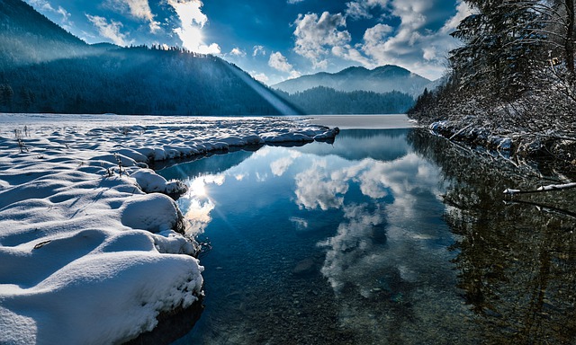 Free download reflection nature water lake free picture to be edited with GIMP free online image editor