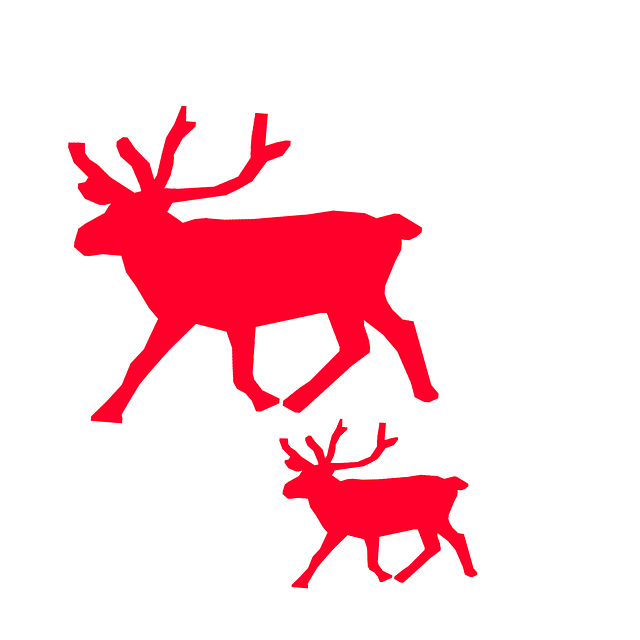 Free download Reindeer Xmas -  free illustration to be edited with GIMP free online image editor