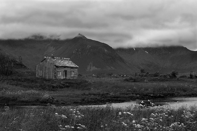 Free download Remote Cabin Norway Atmospheric -  free photo or picture to be edited with GIMP online image editor