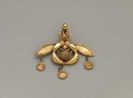 Free download Reproduction of a gold bee pendant free photo or picture to be edited with GIMP online image editor