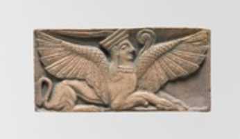 Free download Reproduction of an ivory plaque with a sphinx free photo or picture to be edited with GIMP online image editor