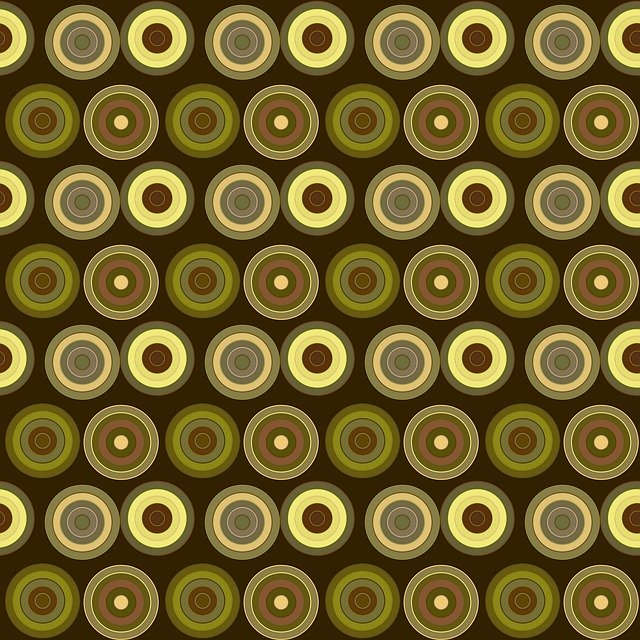 Free download Retro Circles Abstract -  free illustration to be edited with GIMP free online image editor