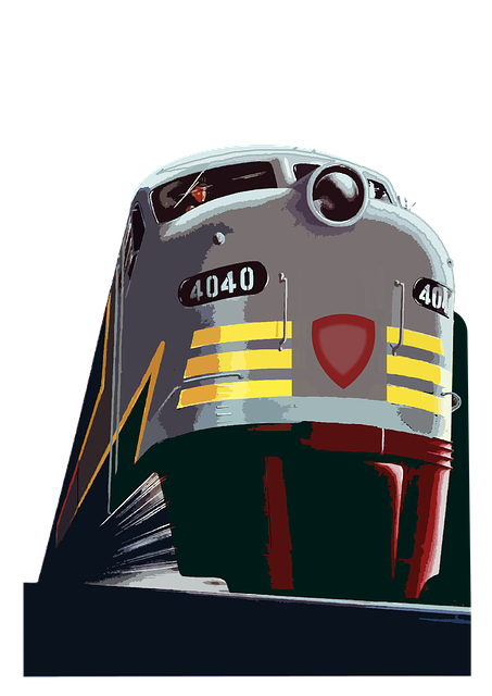 Free download Retro Train Pacific -  free illustration to be edited with GIMP free online image editor