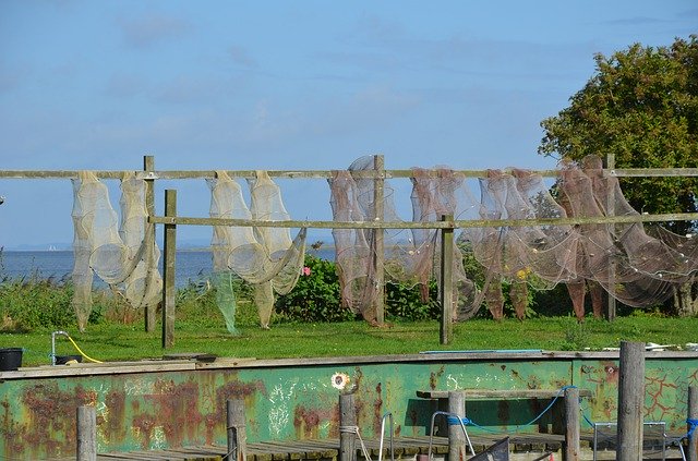 Free download Reuse Fishing Nets Port Baltic -  free photo or picture to be edited with GIMP online image editor