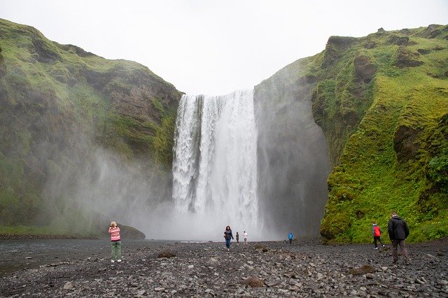 Free download Reykjavik Waterfall Iceland -  free photo or picture to be edited with GIMP online image editor