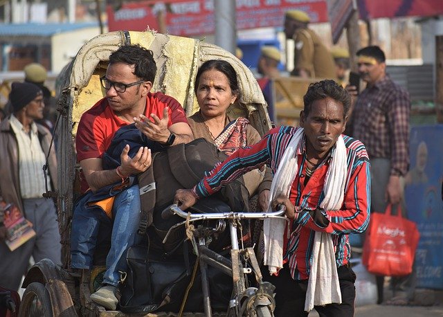 Free download Rickshaw Puller Taxi -  free photo or picture to be edited with GIMP online image editor