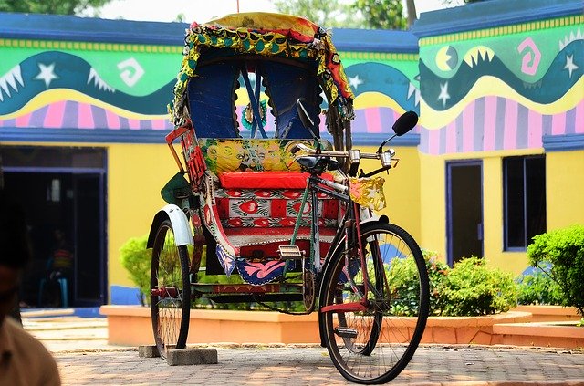 Free download Rickshaw Vehicles Cityscape -  free photo or picture to be edited with GIMP online image editor