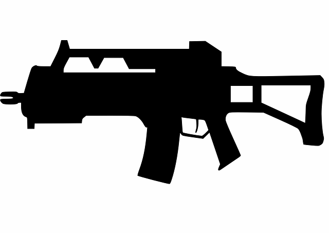 Free download Rifle Gun War Semi-Automatic - Free vector graphic on Pixabay free illustration to be edited with GIMP free online image editor