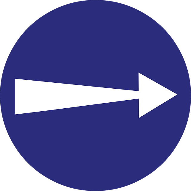 Free download Right Arrow Direction Road - Free vector graphic on Pixabay free illustration to be edited with GIMP free online image editor