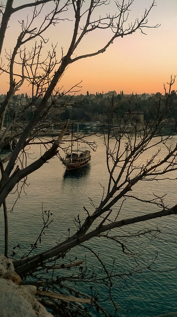 Free download river boat tree coast antalya free picture to be edited with GIMP free online image editor