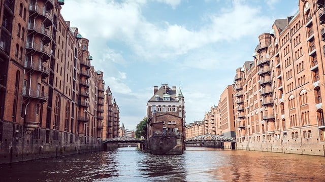 Free download river bridge architecture hamburg free picture to be edited with GIMP free online image editor