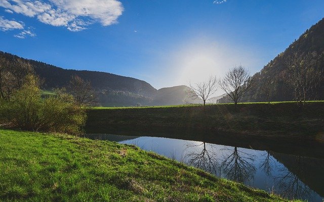 Free download River Calm Reflection -  free photo or picture to be edited with GIMP online image editor