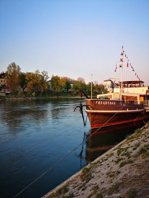 Free download River Danube Ship -  free photo or picture to be edited with GIMP online image editor