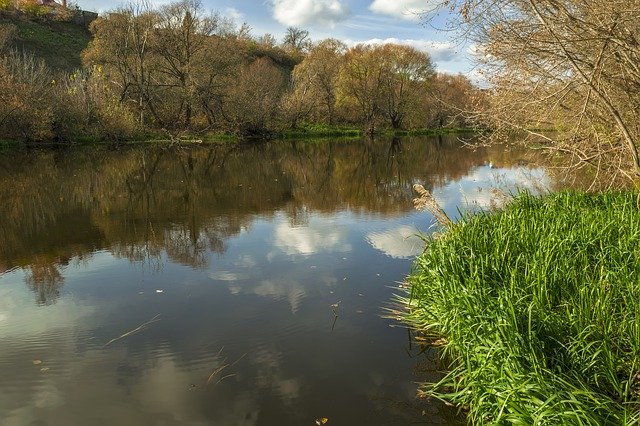 Free download River Reflection Landscape -  free photo or picture to be edited with GIMP online image editor