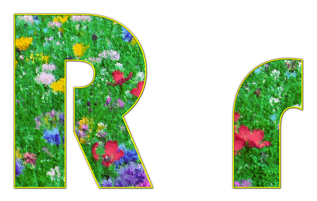 Free download R Letter Alphabet -  free illustration to be edited with GIMP free online image editor