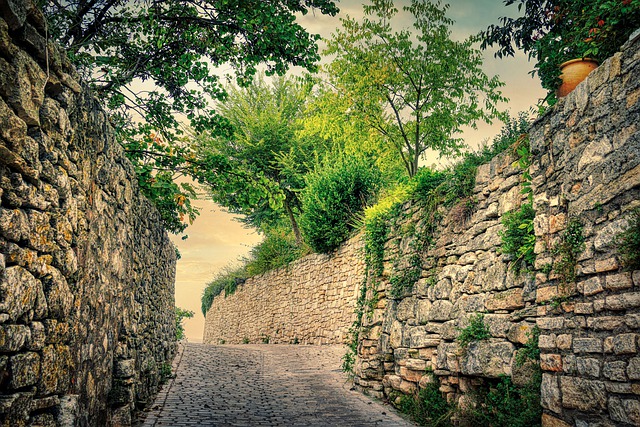 Free download road street stone wall alley free picture to be edited with GIMP free online image editor