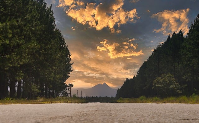 Free download road travel clouds mountains free picture to be edited with GIMP free online image editor