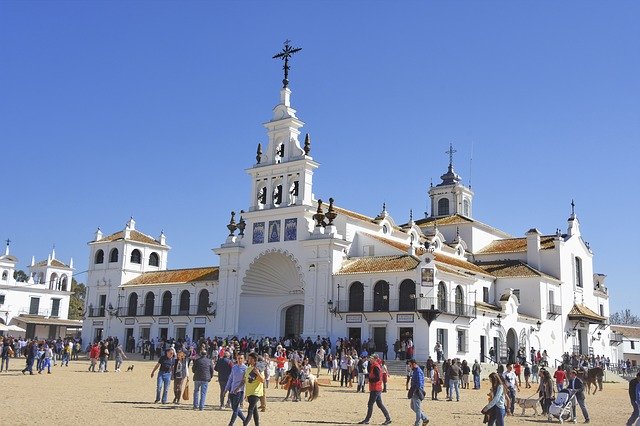 Free download Rocio Chapel Bell Tower -  free photo or picture to be edited with GIMP online image editor