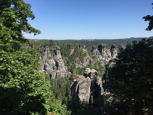 Free download Rock Sandstone Mountain Elbe -  free photo or picture to be edited with GIMP online image editor