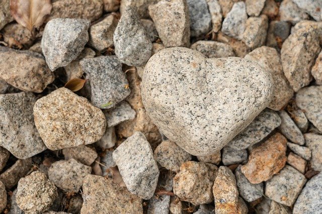 Free download Rocks Love Heart Valentines -  free photo or picture to be edited with GIMP online image editor