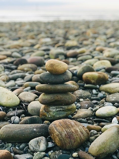 Free download Rock Stack Beach Rocks -  free photo or picture to be edited with GIMP online image editor