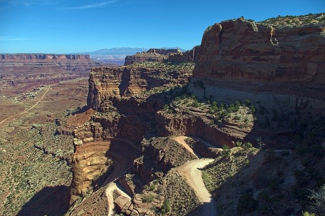 Free download Rod Into Shafer Canyon Canyonlands -  free photo or picture to be edited with GIMP online image editor