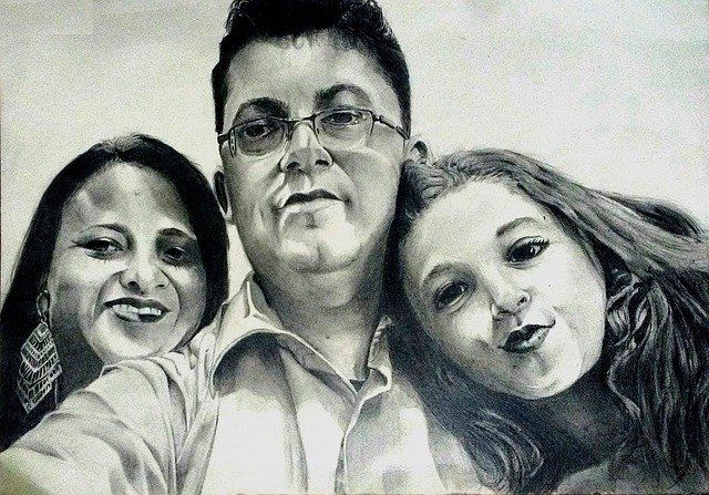 Free download Rodrigo Lima Roreli Family Drawing -  free illustration to be edited with GIMP free online image editor