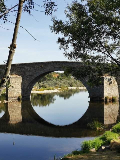 Free download Roman Bridge Landscape -  free free photo or picture to be edited with GIMP online image editor