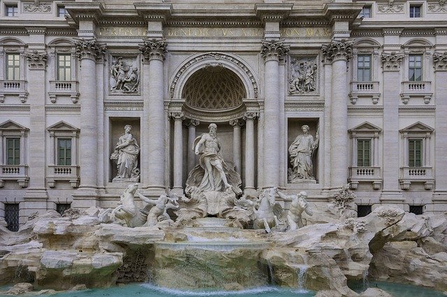 Free download Rome Trevi Fountain -  free photo or picture to be edited with GIMP online image editor