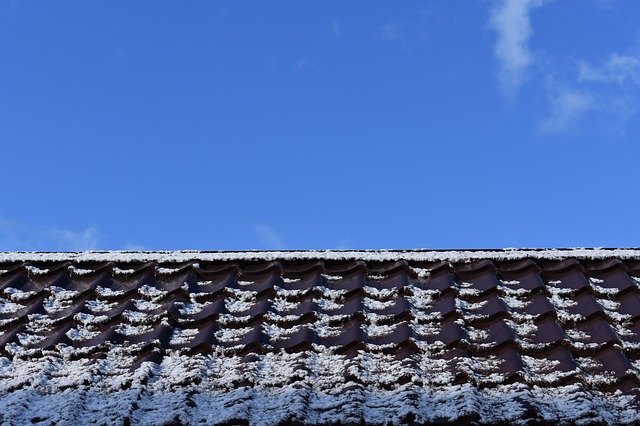 Free download Roof Snow Sky -  free photo or picture to be edited with GIMP online image editor