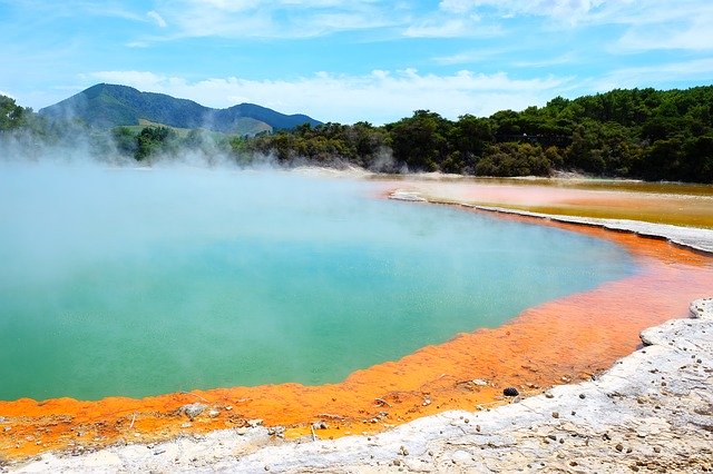 Free download Rotorua Volcano Sulphur -  free photo or picture to be edited with GIMP online image editor