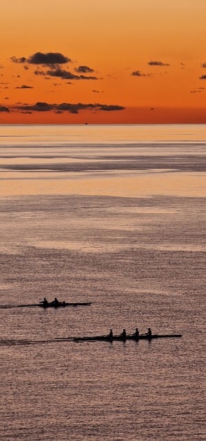 Free download row boats rowboat sea morning sun free picture to be edited with GIMP free online image editor