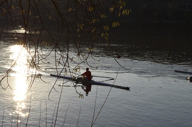 Free download Rowing River -  free photo or picture to be edited with GIMP online image editor