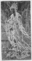 Free download Rubbing of Guanyin from a Ming dynasty stone carving free photo or picture to be edited with GIMP online image editor