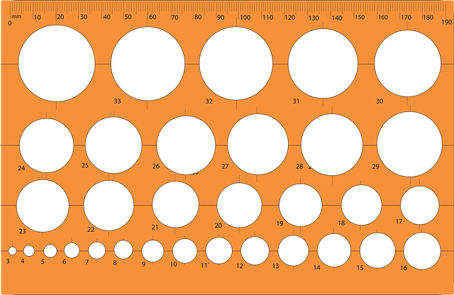 Free download Ruler Circle Template -  free illustration to be edited with GIMP free online image editor