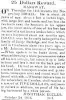 Free download Runaway Slave Advertisement Israel 1816 Camden Gazette South Carolina free photo or picture to be edited with GIMP online image editor