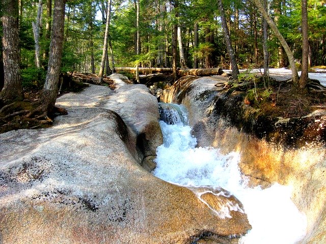 Free download Rushing Water Gorge White -  free illustration to be edited with GIMP free online image editor