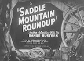 Free download Saddle Mountain Roundup (1941) | Title card free photo or picture to be edited with GIMP online image editor