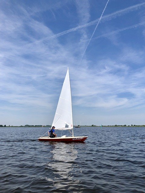 Free download Sail Dinghy Lake Sailing -  free photo or picture to be edited with GIMP online image editor