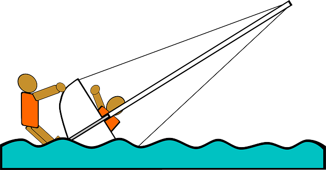 Free download Sailing Sailboat Capsize - Free vector graphic on Pixabay free illustration to be edited with GIMP free online image editor