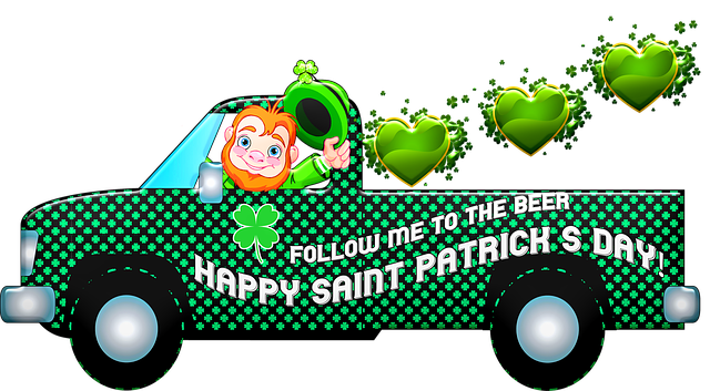 Free download Saint PatrickS Day Truck free illustration to be edited with GIMP online image editor