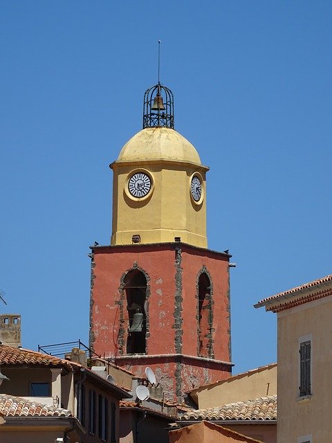 Free download Saint-Tropez Church Holiday -  free photo or picture to be edited with GIMP online image editor