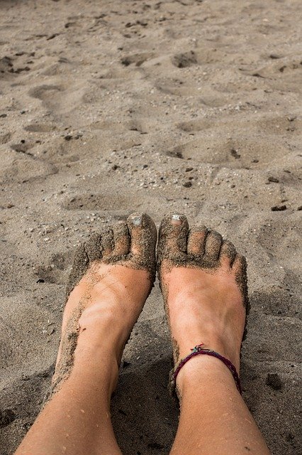 Free download Sandy Feet Beach -  free photo or picture to be edited with GIMP online image editor